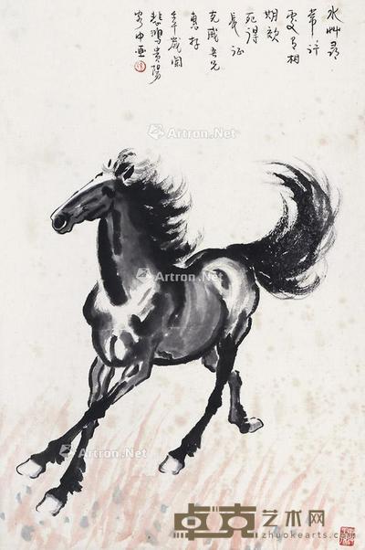 马 立轴 纸本 67×44cm