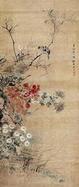  花鸟 立轴 纸本