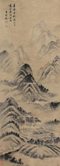  山水 立轴 纸本