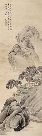  山水 纸本立轴