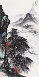  山水 立轴 纸本