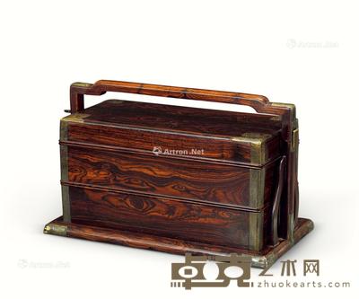 清 花梨提盒 长30cm