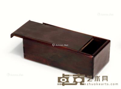  清 黄花梨文房盒 长16cm