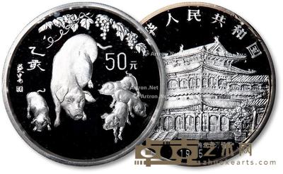  1995年己亥（猪年）5oz.纪念银币一枚 --