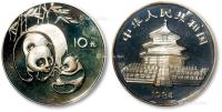  1985年熊猫1oz.纪念银币一枚