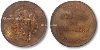 * 早期英国伯明翰造币厂（喜敦）铜章一枚
