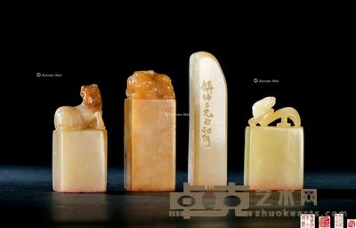 寿石工等篆 品种石闲章 (四方) 4.7×2.6×2.6cm;5.3×2×2cm;6.2×1.4×1.4cm;4.1×2.5×1.4cm