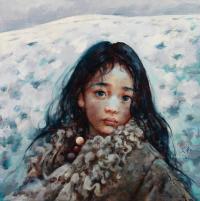  2003年作 藏女 布面油画