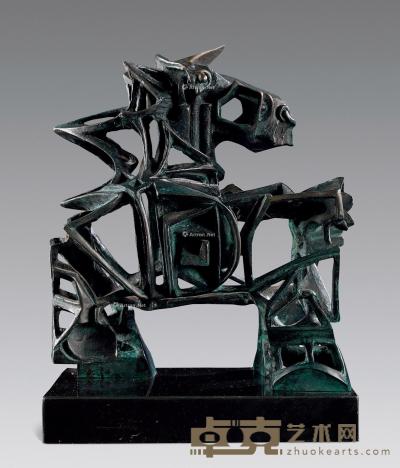  2018年作 天马行空—4 铜雕塑 24×20×30cm