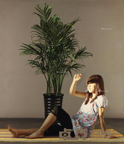 2010年作 天光 布面油画 140×120cm