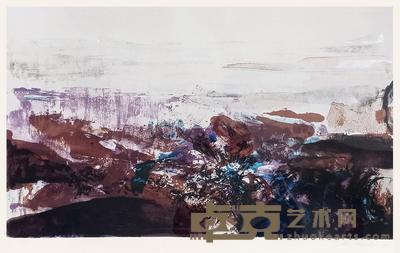 无题 纸本石版画 43×68cm