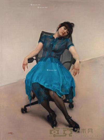  2011年作 女孩之一 布面油画 160×120cm