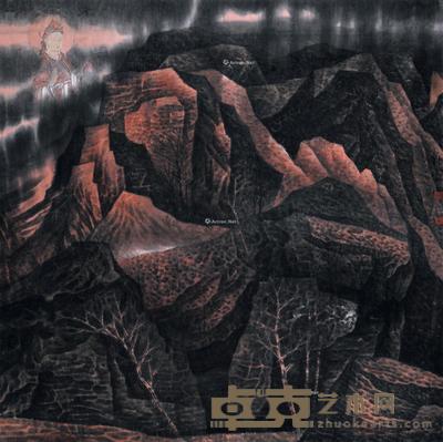  山水清音系列之九 镜片 设色纸本 124×123cm