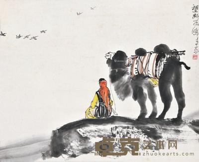  望断飞鸿 立轴 设色纸本 47×58cm