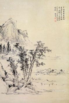  山水 水墨纸本