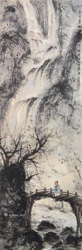  山水 设色纸本