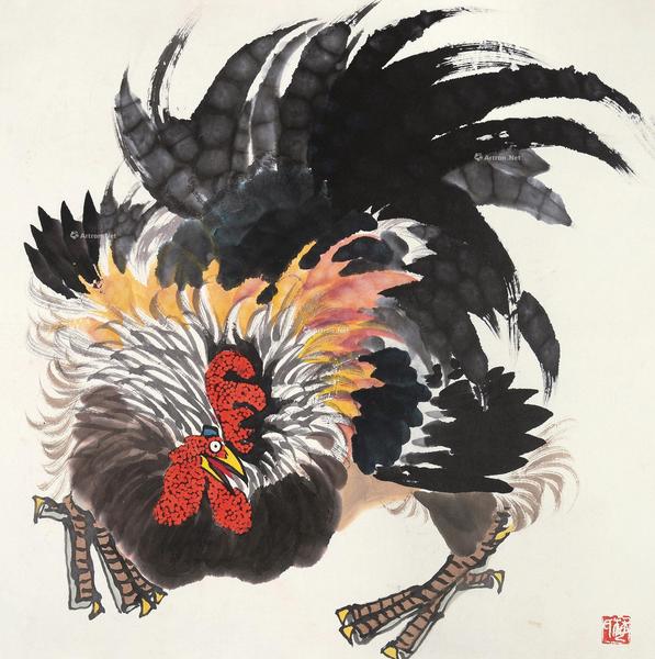  大吉图 镜片 纸本