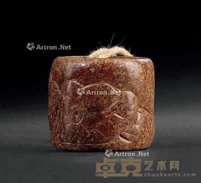 * 清或以前 旧玉扳指 长13cm;直径3.3cm