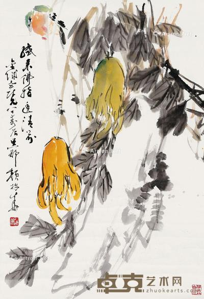  佛手 镜片 设色纸本 69×48cm