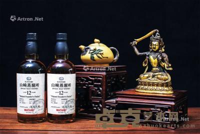  绝版山崎 蒸馏所渡边美树选桶12年单一麦芽威士忌一组，两瓶 --