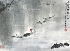  春风杨柳 立轴 纸本