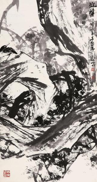  旋律  立轴 水墨纸本
