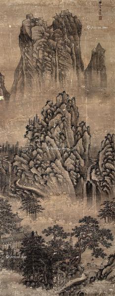  层峦耸翠 立轴 设色纸本