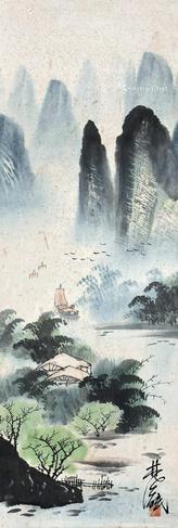  山水 立轴 纸本