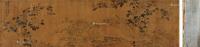  1538年作 菊石图 轴 设色绫本