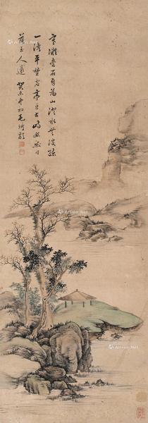  1703年作 山水 镜心 设色纸本
