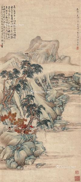  1535年作 山水 镜心 设色纸本