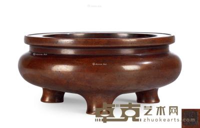 * 清早期 铜「胡氏家藏」款鬲式炉 高6.5cm；重1725g
