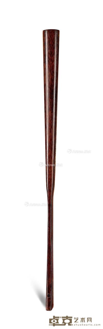  清 芝麻竹扇骨 长32.5cm