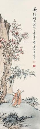  松下高士图 立轴 纸本