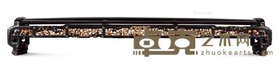 * 清 金漆木雕博古纹脚枕 长139cm;高19cm;宽15.5cm