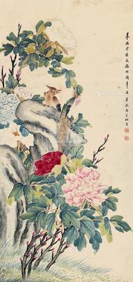  花鸟 立轴 纸本