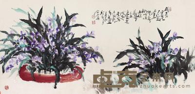 2000年作 暗香 镜心 设色纸本 67×136cm