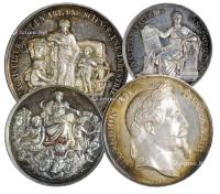 * 十九世纪法国纪念银章 （一组四枚）
