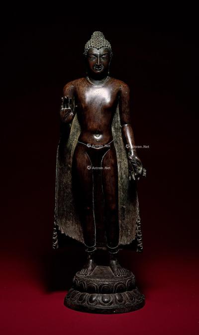  9世纪 合金铜释迦牟尼佛陀立像