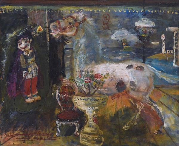  1979年作 卡利古拉 油彩 画布