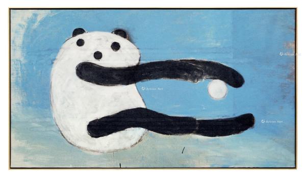  2009年 熊猫  布面 油画
