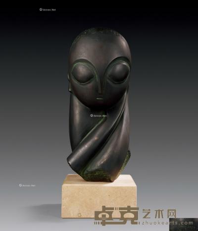  1924年作 波嘉尼小姐 铸铜雕塑 高42cm
