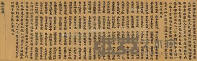  8-9世纪 敦煌写经 唐代写本 观世音经 61.6×19.4cm