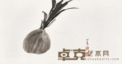  凤梨 立轴 水墨纸本 29.4×55.5cm