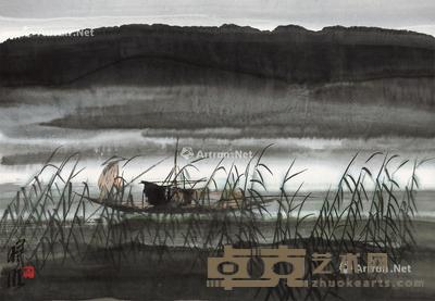  归渔 镜心 设色纸本 47.5×68.5cm