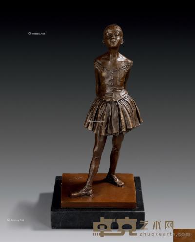  十四岁的小舞者 铸铜雕塑 高35cm