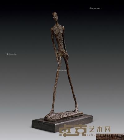  行走的人 铸铜雕塑 高41.5cm