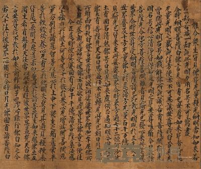  8-9世纪 敦煌写经 唐代归义军写本 思益梵天所问经卷四 28.2×24cm