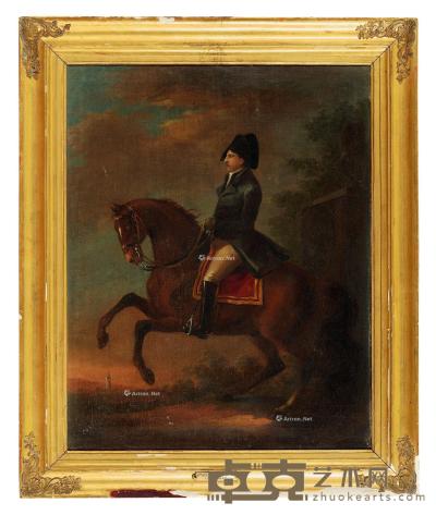  拿破仑肖像 布面油画 53×42cm