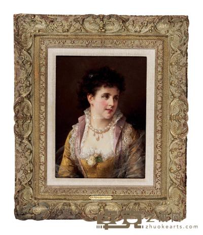  年轻女子肖像 布面油画 39×32cm
